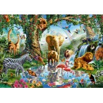 1000 pc Ravensburger Puzzle - Adventures In The Jungle 